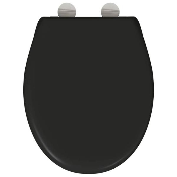 Toilettensitz Schwarz 47 x 37 x 4 cm Duroplast