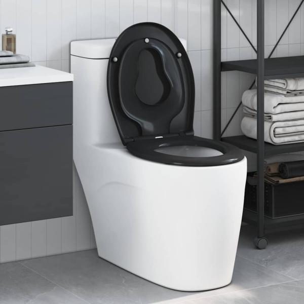 ARDEBO.de - Familien-Toilettensitz mit Kindersitz Schnelle Freisetzung Duroplast