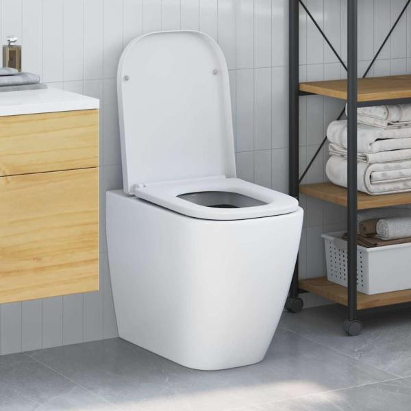 ARDEBO.de - Quick Release Toilettensitz mit sanftem Schließen Duroplast Weiß