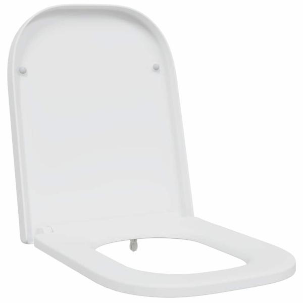 Quick Release Toilettensitz mit sanftem Schließen Duroplast Weiß