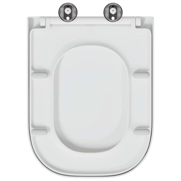 Quick Release Toilettensitz mit sanftem Schließen Duroplast Weiß