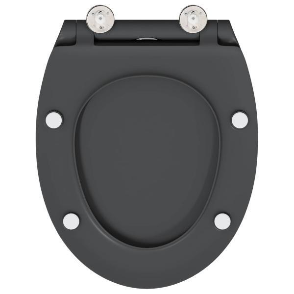 Toilettensitz Anthrazit 45,5 x 37,5 x 3,8 cm Duroplast