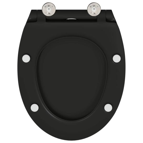 Toilettensitz Schwarz 45,5 x 37,5 x 3,8 cm Duroplast