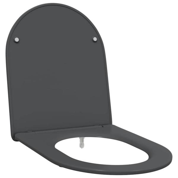 Klo mit Schnellverschluss und sanftem Schließmechanismus aus Duroplast in Anthrazit