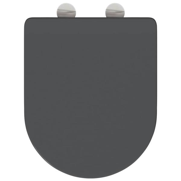Toilettensitz Anthrazit 47 x 36 x 3,4 cm Duroplast