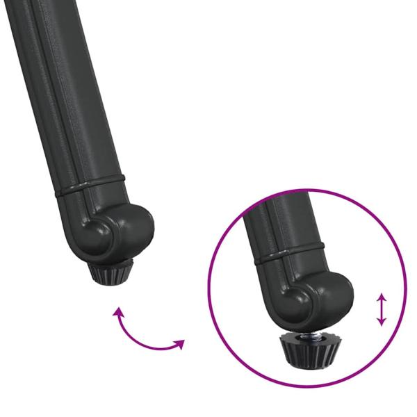 Gartenstuhl Set 2 Stück Schwarz Gusseisen