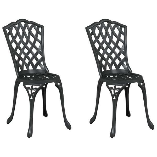 Schwarz Aluminium Standard Atmungsaktives Design Gartenstuhl