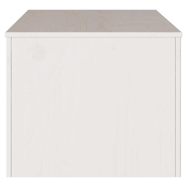 Couchtisch ""DRAMMEN"" Weiß 99x55x45 cm Massivholz Kiefer