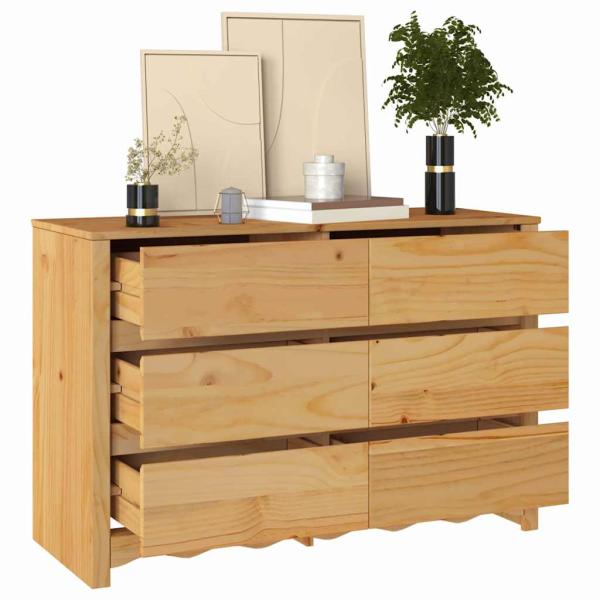 Kommode ""DRAMMEN"" 111x43x73,5 cm Massivholz Kiefer
