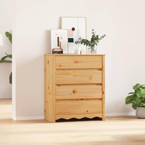 ARDEBO.de - Kommode ""DRAMMEN"" 76,5x40x91 cm Massivholz Kiefer