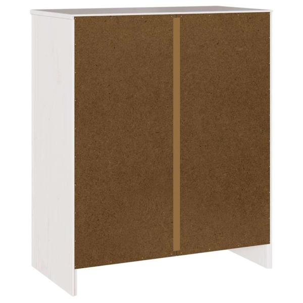 Kommode ""DRAMMEN"" Weiß 76,5x40x91 cm Massivholz Kiefer