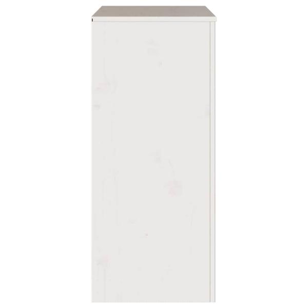 Kommode ""DRAMMEN"" Weiß 76,5x40x91 cm Massivholz Kiefer