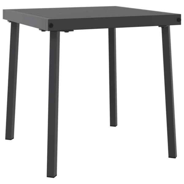 Sonnenliegen 2 Stück mit Rädern und Tisch Schwarz Poly Rattan