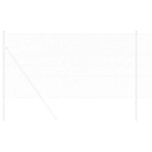 Sechseckzaun feuerverzinkter Stahl 5000 x 0,06 x 60 cm Robuster