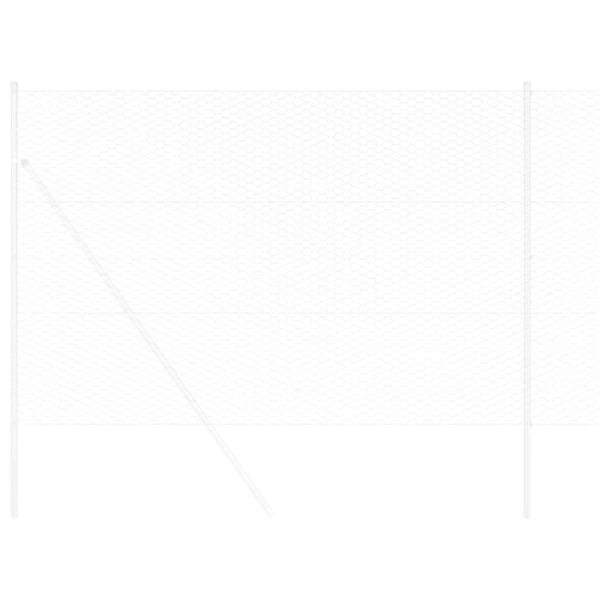 Sechseckzaun Feuerverzinkter Stahl 5000 x 0.05 x 150 cm Robust