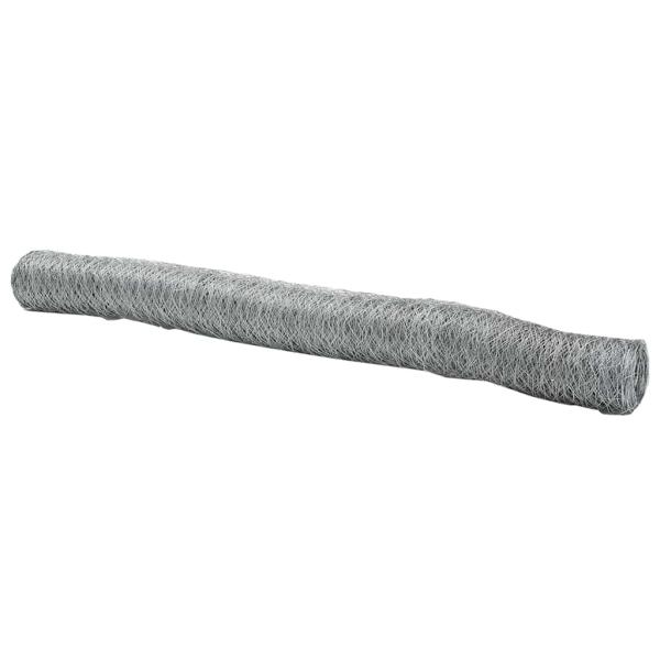 Sechseckzaun Feuerverzinkter Stahl 10000 x 0.05 x 120 cm Langlebig