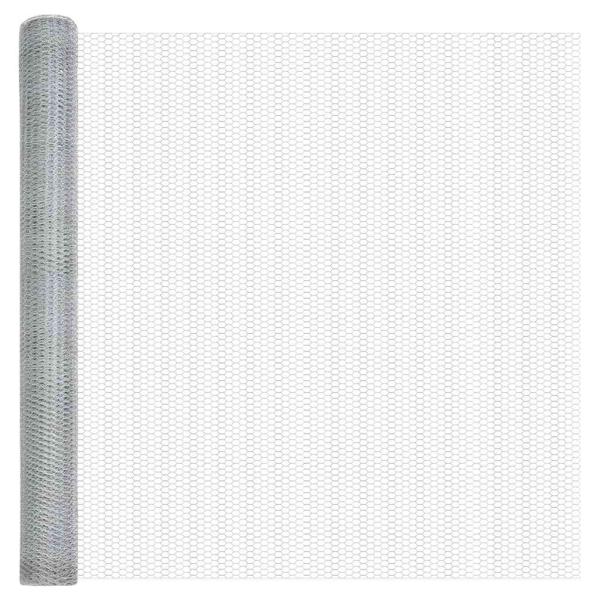 Sechseckzaun Verzinkter Stahl Stahl 10000 x 0.05 x 160 cm