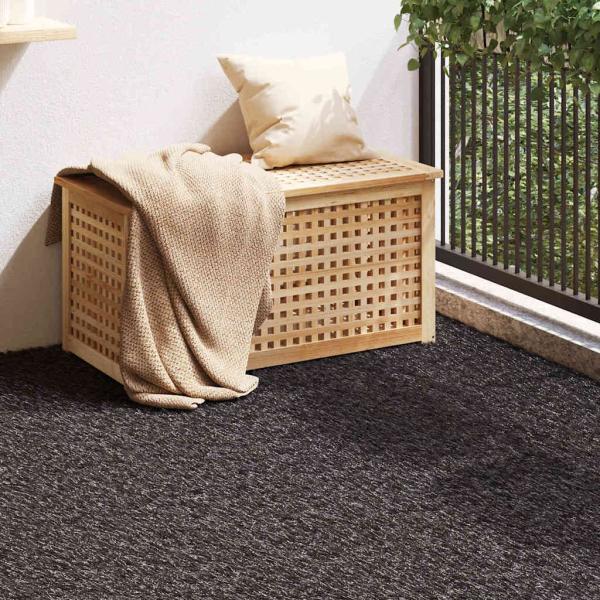 ARDEBO.de - Künstliches Gras Schwarz 1x15 m 40 mm