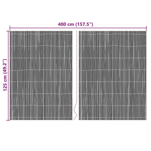Bambus Zaun 400x125 cm