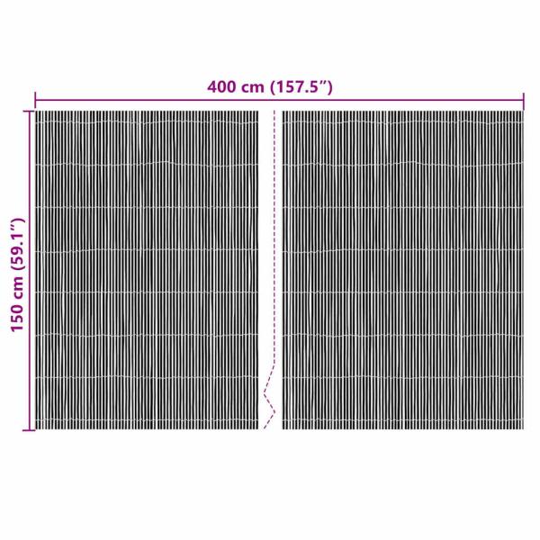 ARDEBO.de - Bambuszaun 400x150 cm