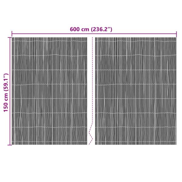 Bambuszäune 600x150 cm