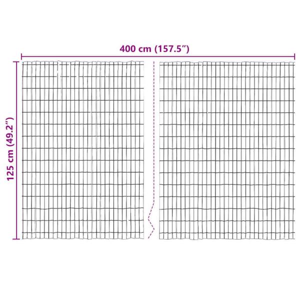 Bark Zaun 400x125 cm