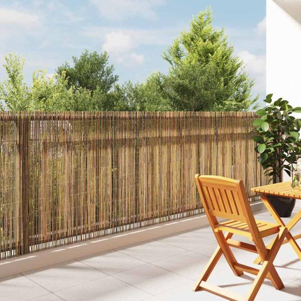ARDEBO.de - Bambuszaun 500 x 125 cm Bambus Natur