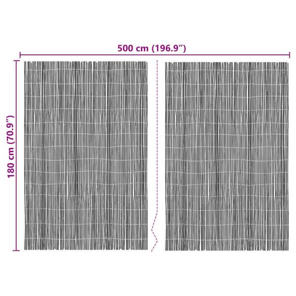 Bambuszäunen 500x180 cm