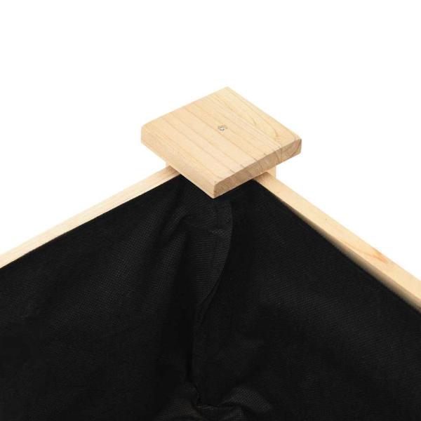 Gartenpflanzer mit Regal 203x53x76 cm aus massivem Fichtenholz