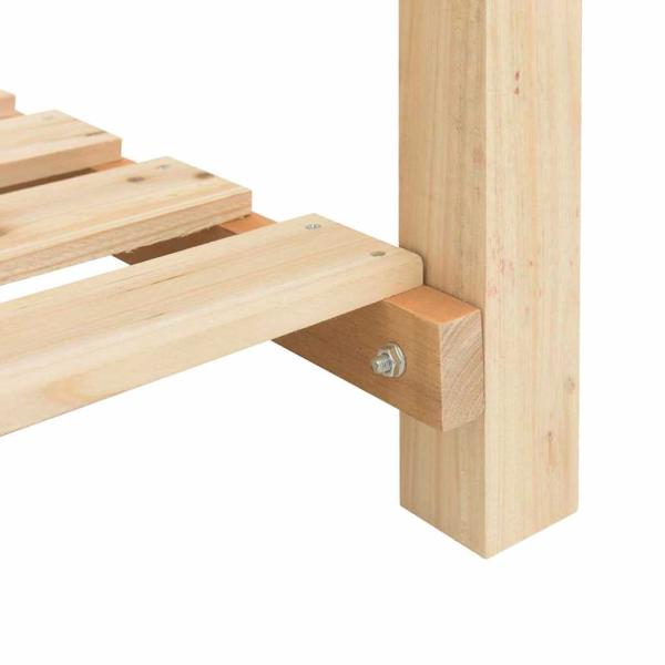 Gartenpflanzer mit Regal 203x53x76 cm aus massivem Fichtenholz