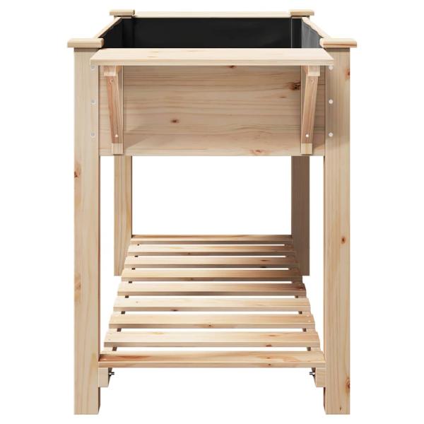Gartenpflanzer mit Regalen 155x59x76 cm Aus massivem Kiefernholz