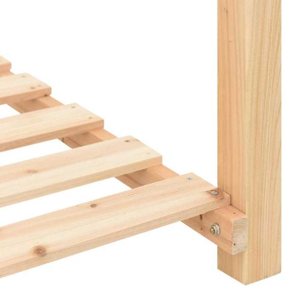 Gartenpflanzer mit Regalen 155x59x76 cm Aus massivem Kiefernholz