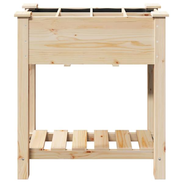 Gartenpflanzer mit Gittern 71x37x76 cm aus massivem Kiefernholz