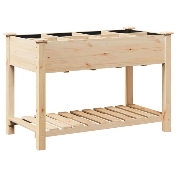 Gartenpflanzer mit Gittern 115x59x76 cm aus massivem Kiefernholz