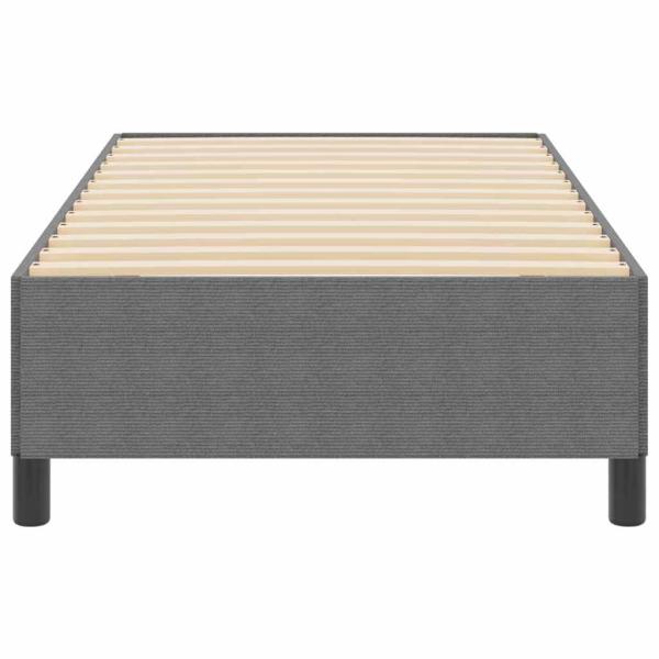 Bettgestell Hellgrau 80x200 cm Cordstoff