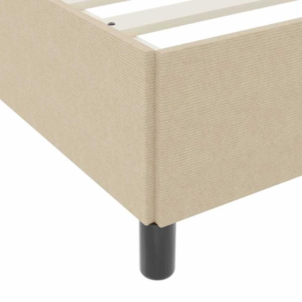 Bettgestell Lichtgrün Grau 90x190 cm Cord-Rips-Stoff