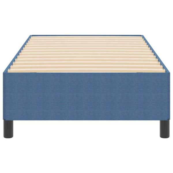 Bettgestell Blau 100x200 cm Cord-Stoff