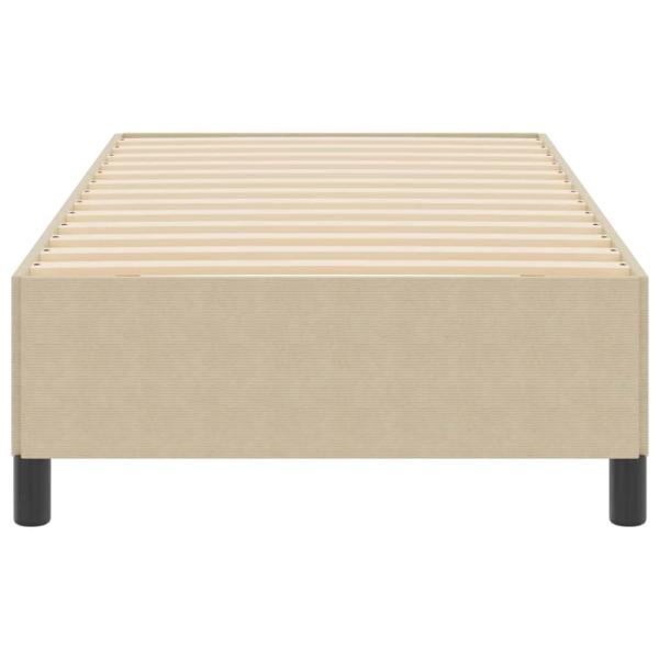 Bettgestell Hellgrün Grau 100x200 cm Cord-Stoff