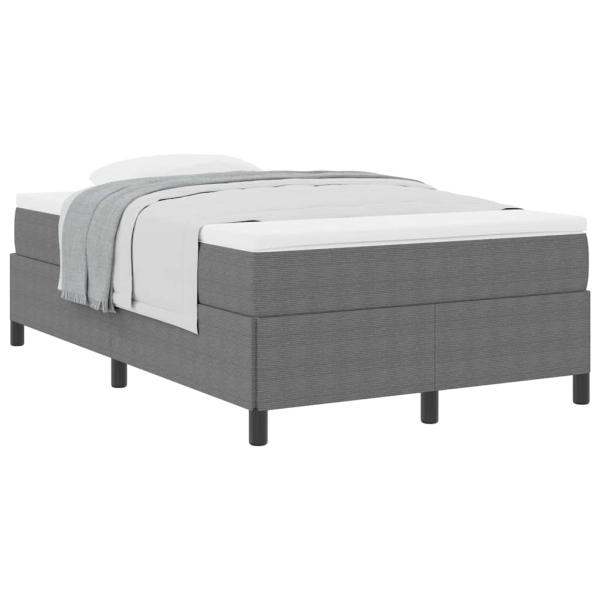 Bettgestell Hellgrau 120x190 cm Corduroy Stoff