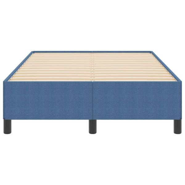 Bettgestell Blau 120x190 cm Cord-Style Stoff