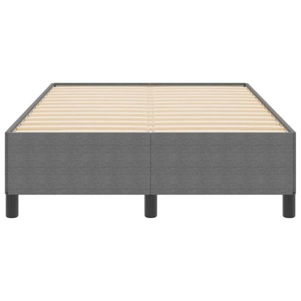 Bettgestell Hellgrau 120x200 cm Cord-Stoff