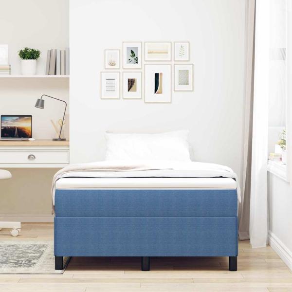 Bettgestell Blau 120x200 cm Cord-Stoff