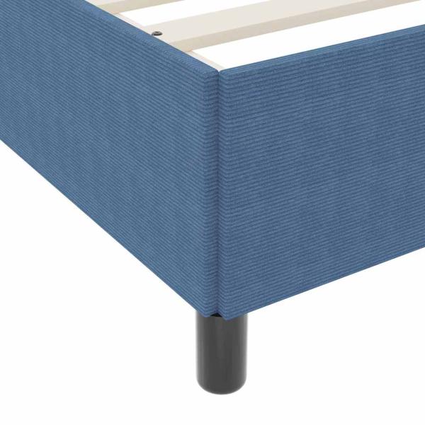 Bettgestell Blau 120x200 cm Cord-Stoff