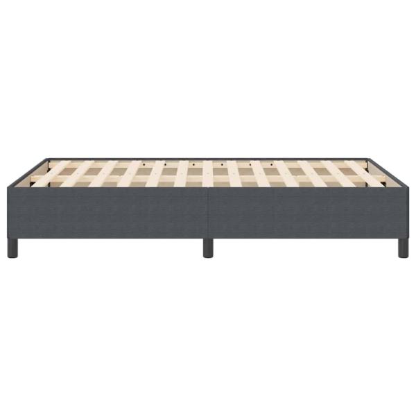 Bettgestell Dunkelgrau 140x190 cm Cord-Stoff