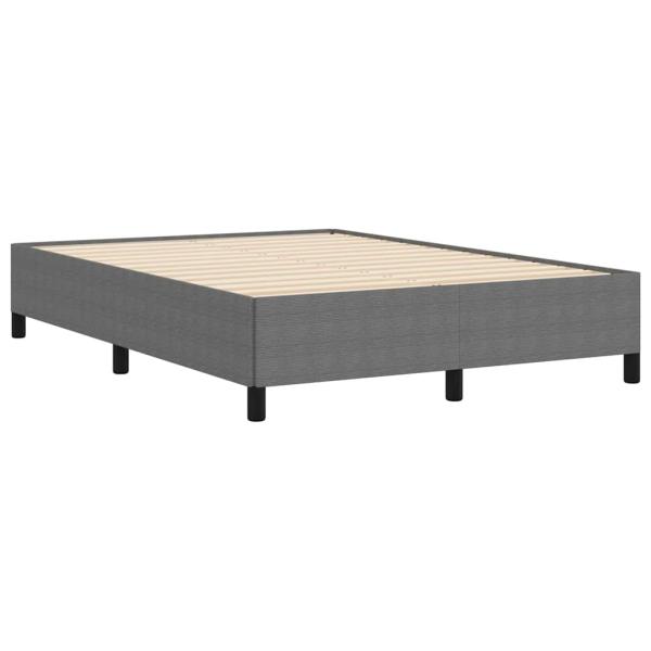 Bettgestell Hellgrau 140x200 cm Cord-Stoff