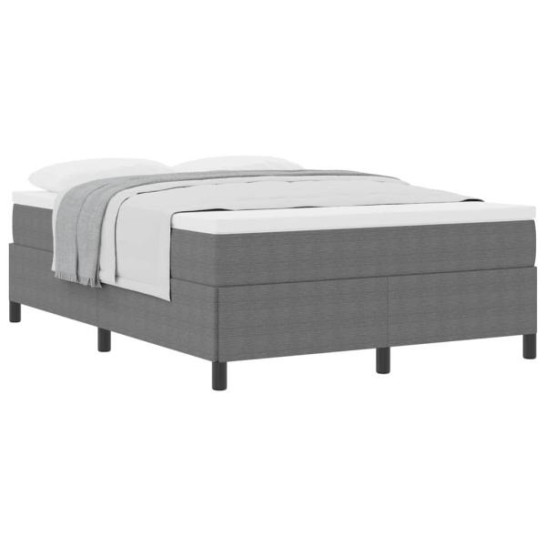 Bettgestell Hellgrau 140x200 cm Cord-Stoff