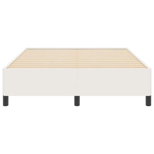 Boxspringbett Creme 160 x 200 cm Cordstoff