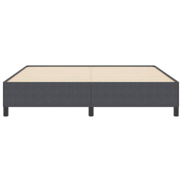 Boxspringbett Dunkelgrau 180 x 200 cm Cordstoff