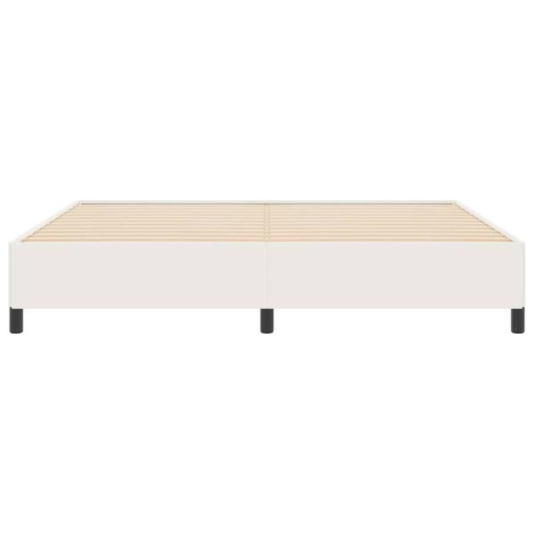 Boxspringbett Creme 200 x 200 cm Cordstoff