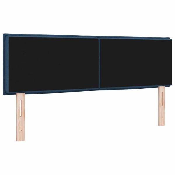 ARDEBO.de - Kopfteil Linien Design Blau 140 cm Stoff